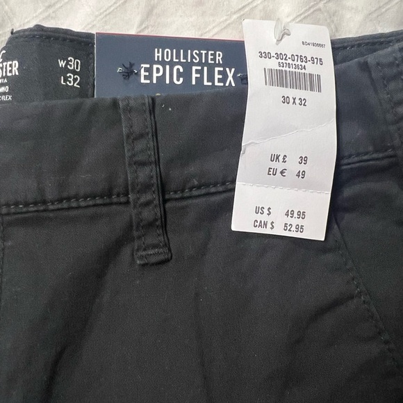 Hollister Epic Flex Black Men’s  Pants - Picture 3 of 5